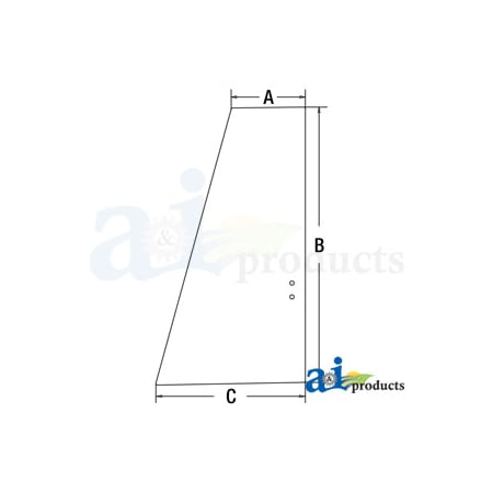 A & I Products Glass, Upper Door Rear 37" x23" x2" A-4651660